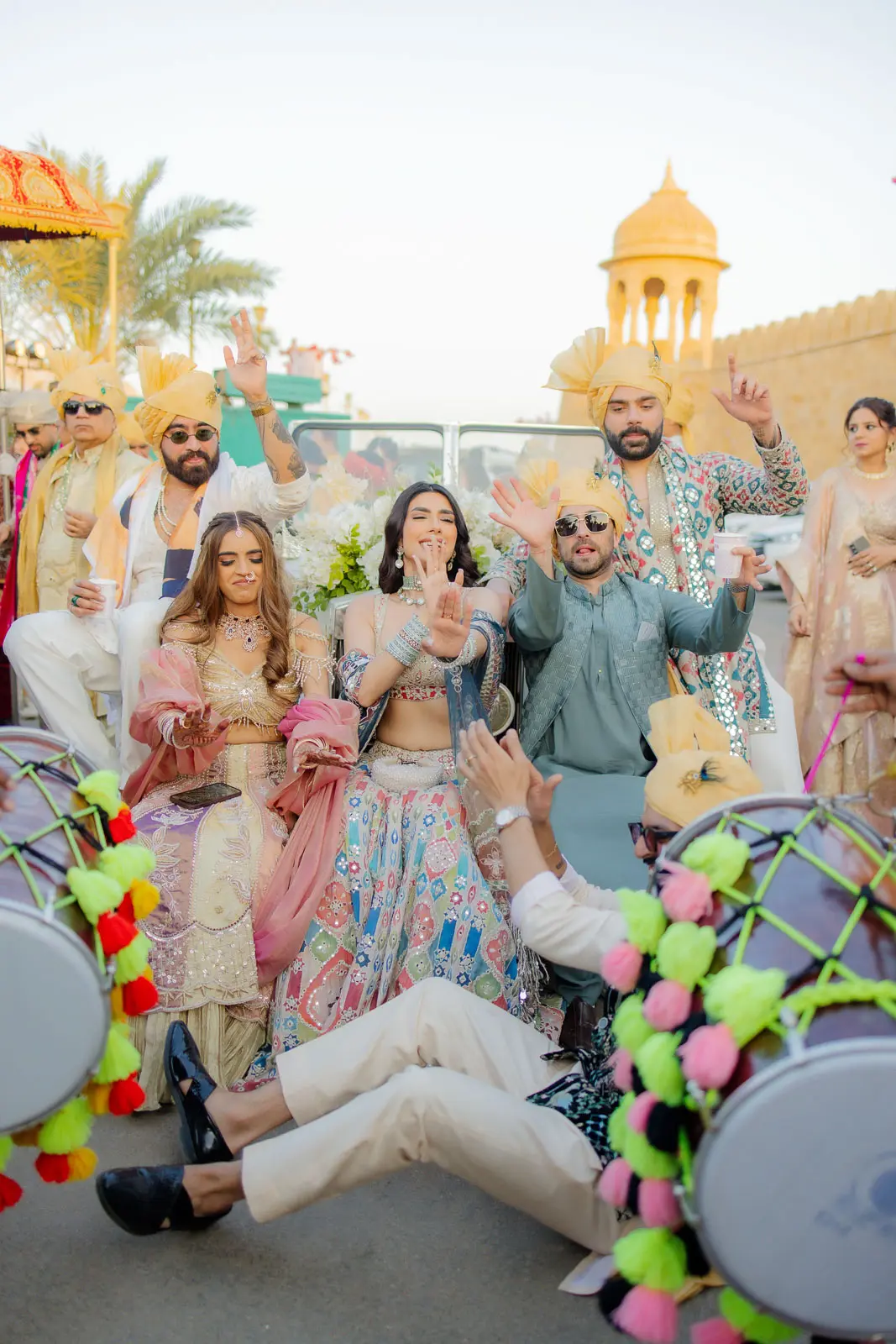 A Burst of Color at the Wedding Celebration