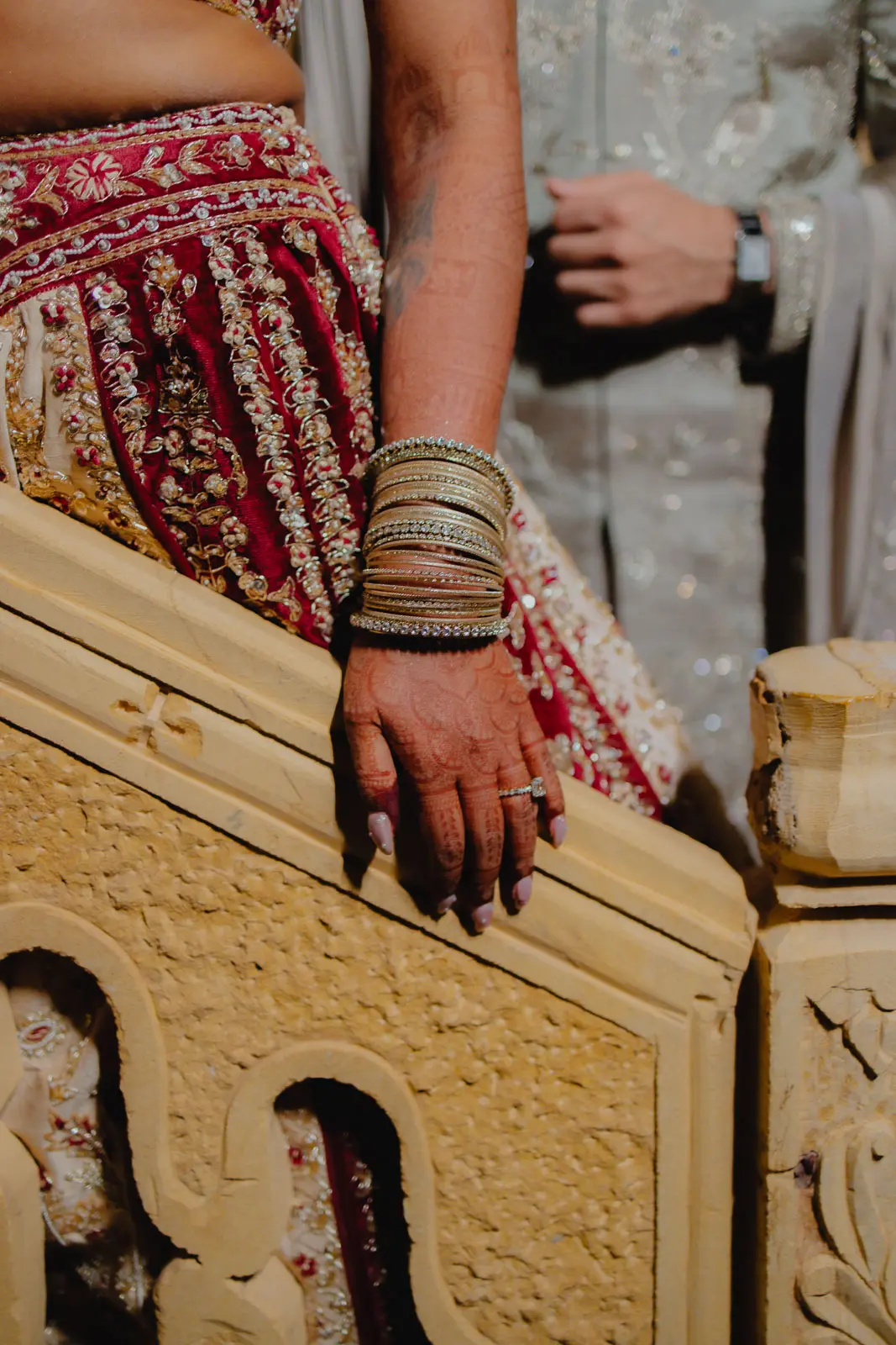 A Candid Bridal Moment Before the Ceremony