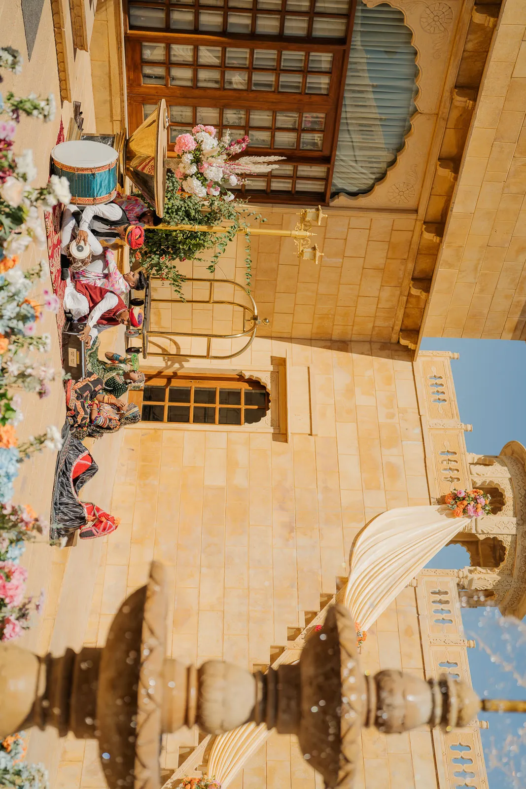 A Candid Wedding Moment in the Golden Haveli