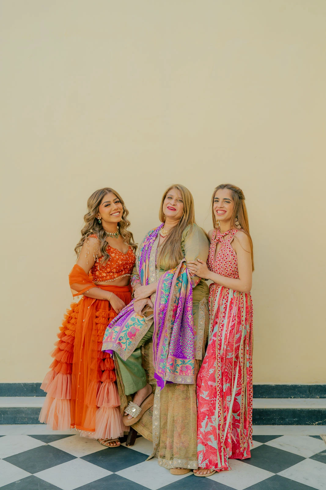 A Colorful Portrait With the Bridal Party
