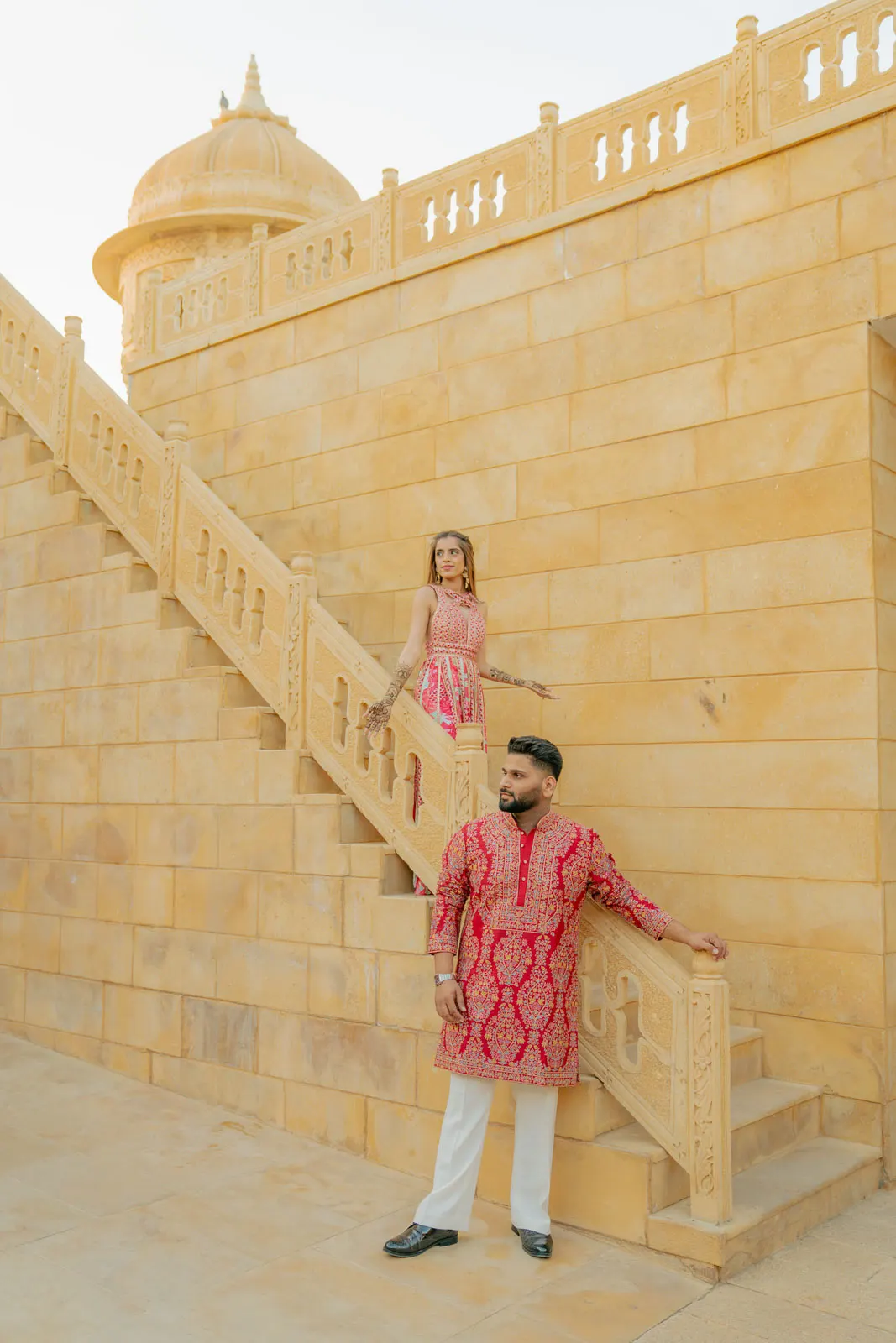 A Dreamy Bride Beneath the Desert Sky