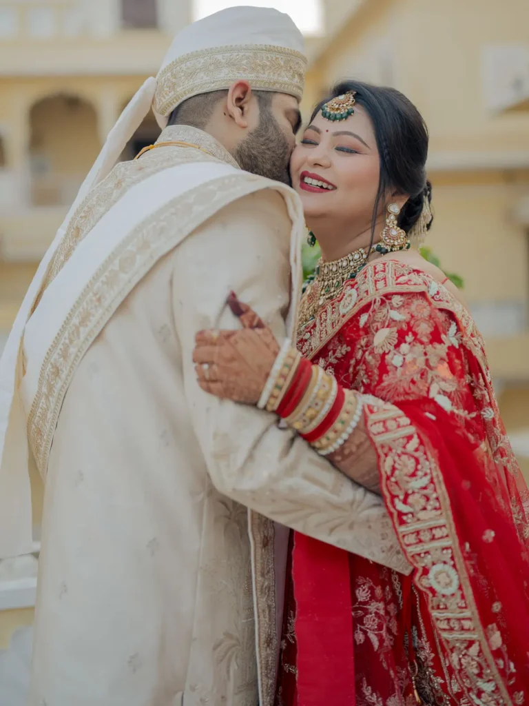 A Moment of Pure Joy Between the Newlyweds