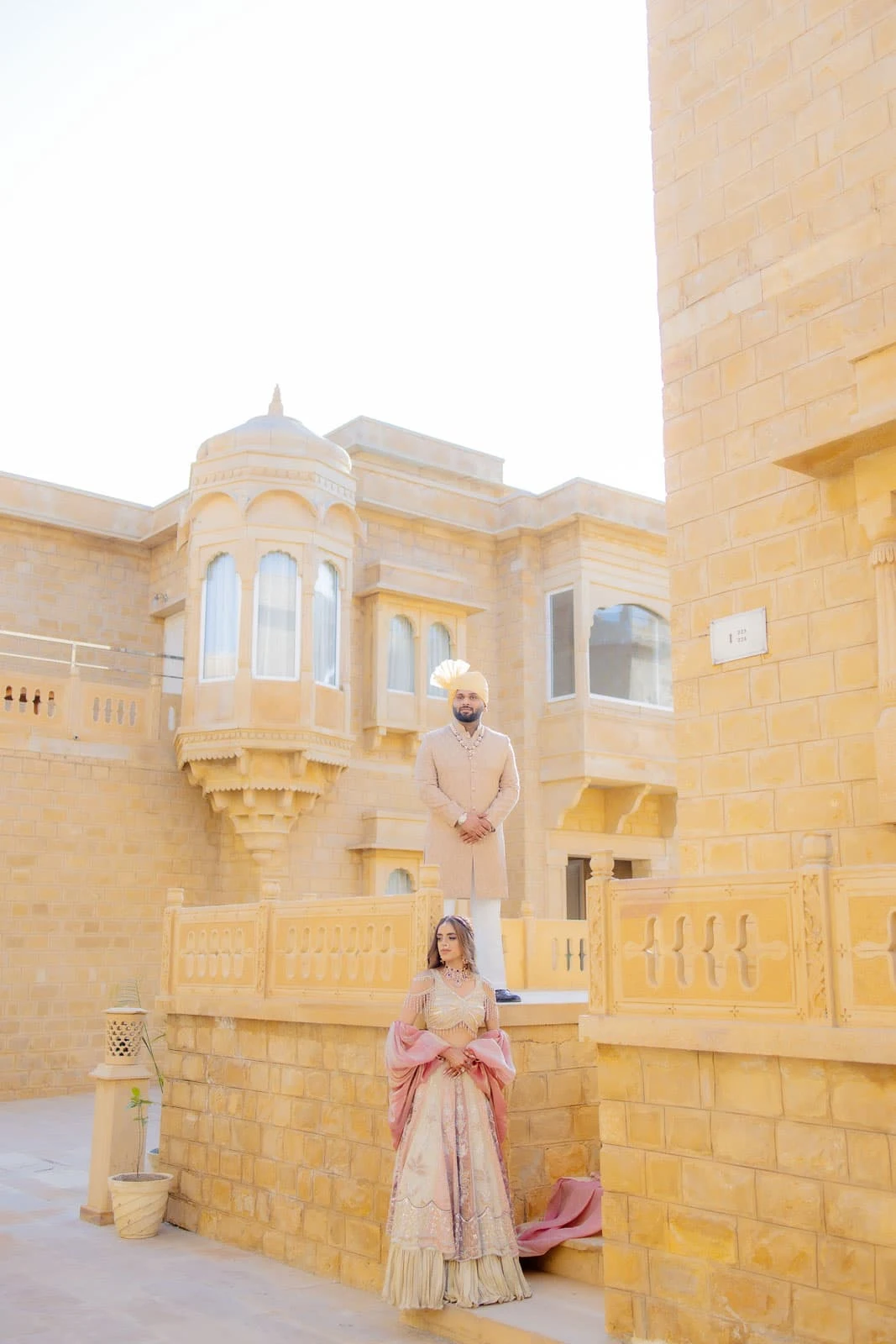 A Quiet Bridal Moment in the Palace