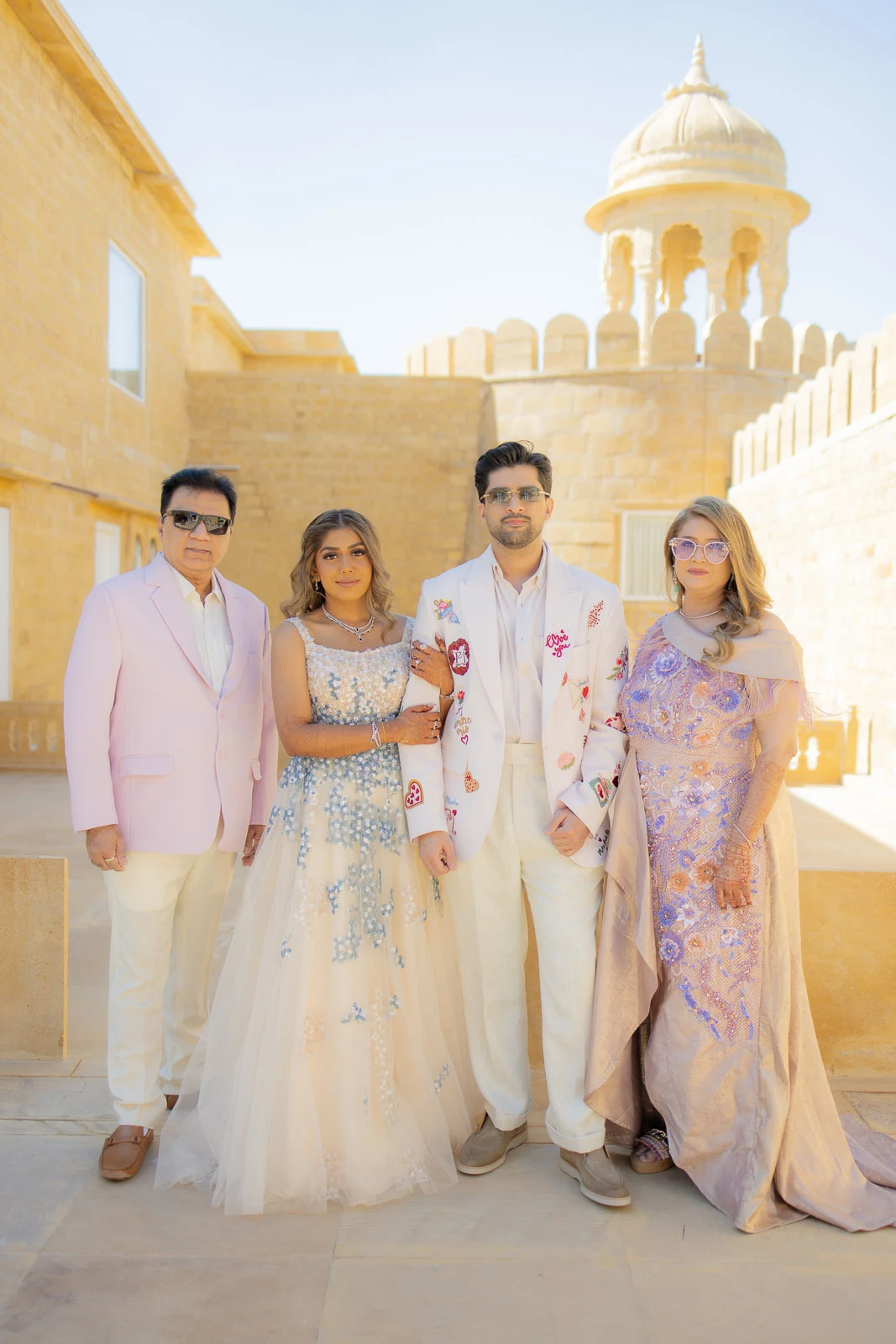 A Regal Portrait of the Newlyweds
