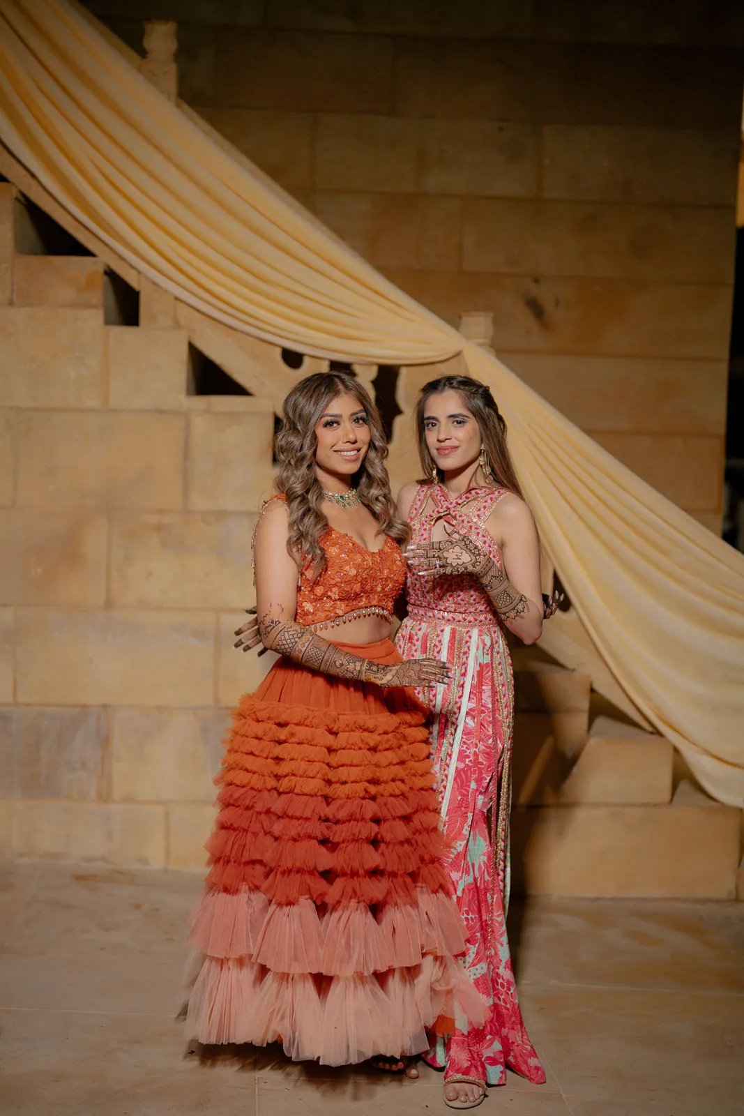 A Romantic Bride Portrait Among Jaisalmer_s Golden Walls