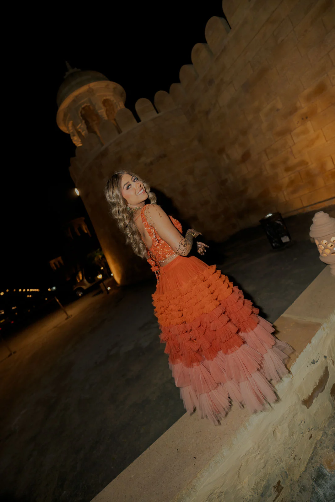 A Romantic Couple Moment Under the Night Sky