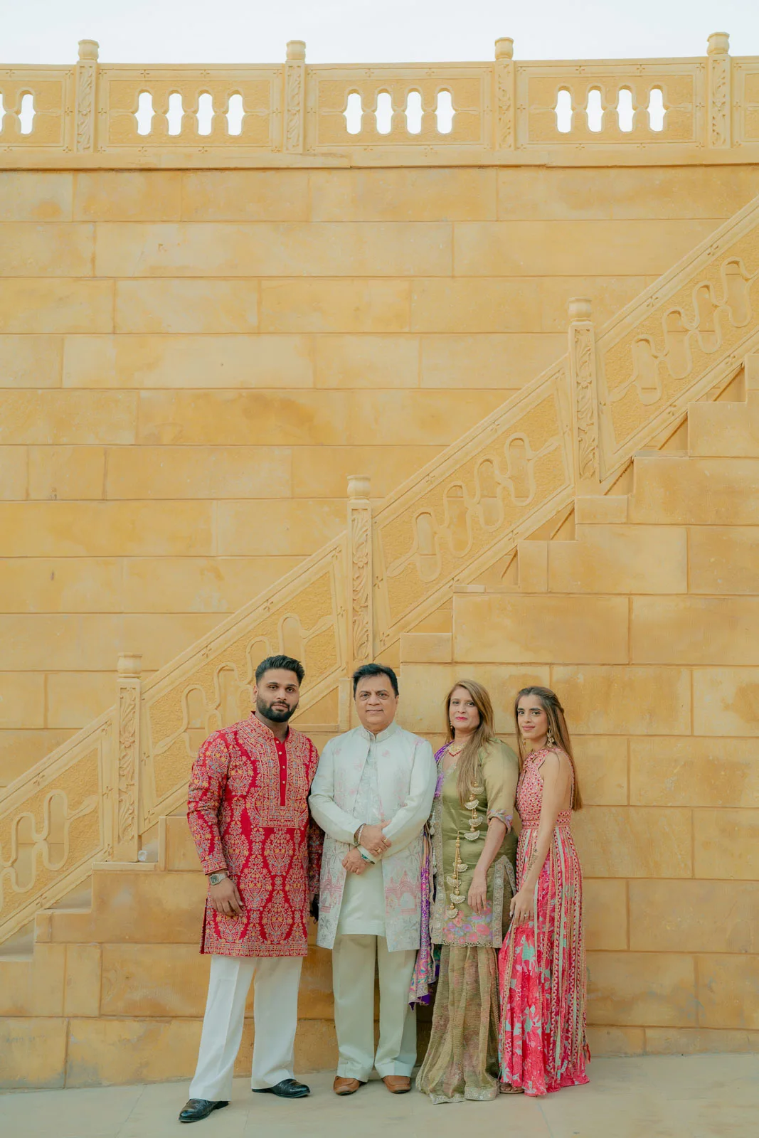A Traditional Wedding Portrait in Heritage Surroundings