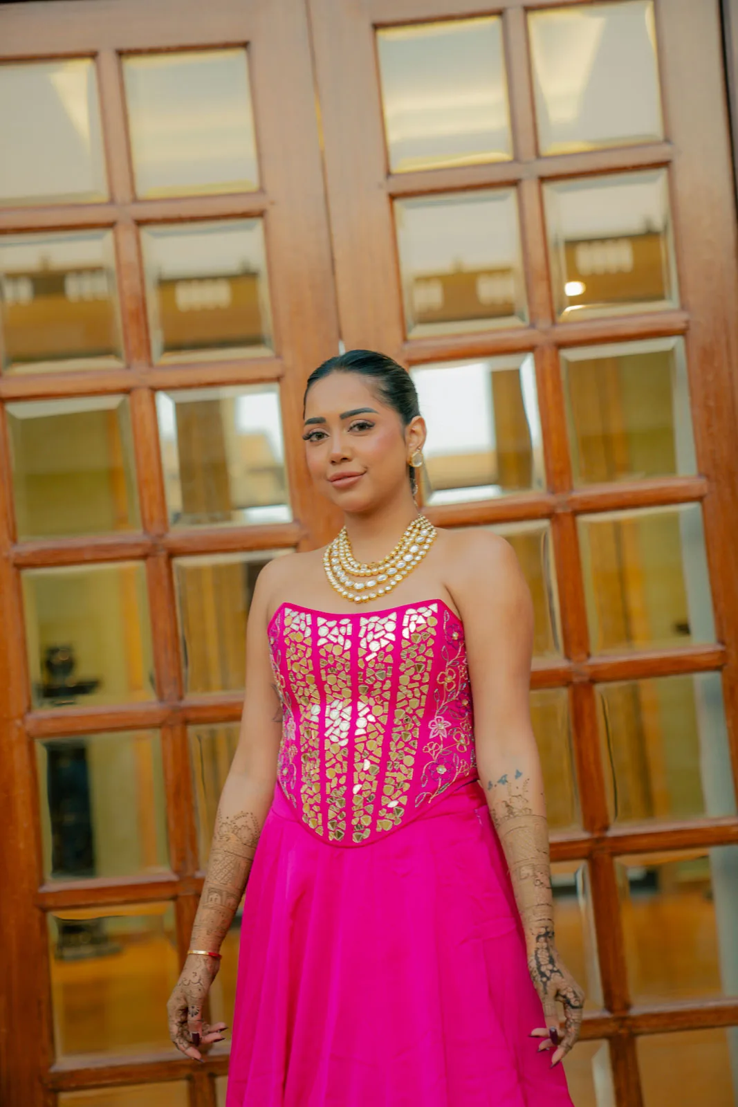 A Vibrant Bride in Her Palace Portrait