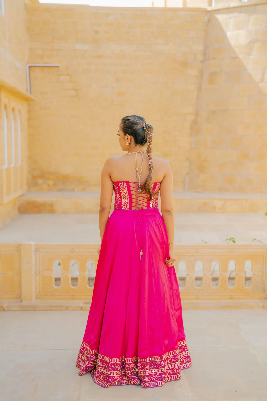 An Elegant Bridal Portrait in Warm Light