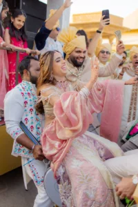 An Intimate Moment Between the Newlyweds