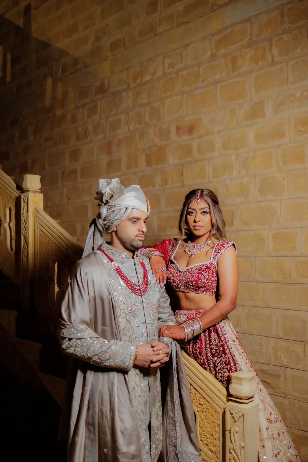 An Intimate Portrait in a Golden Haveli