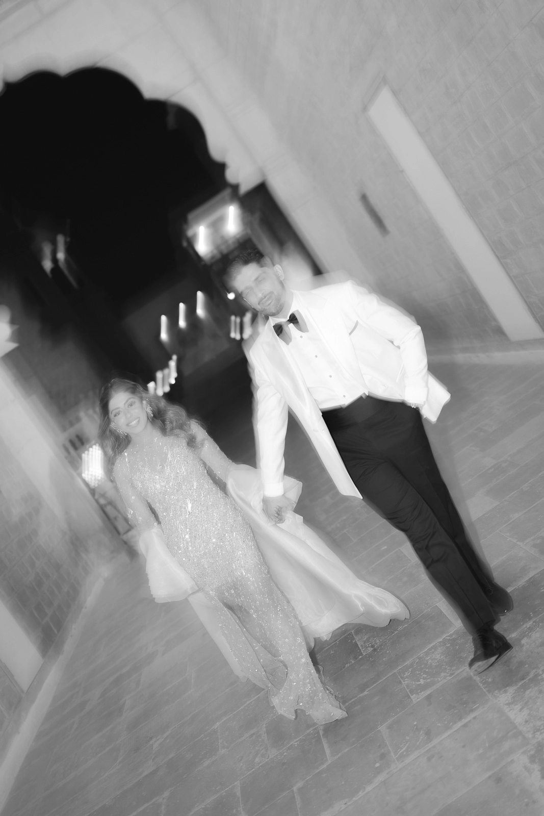 Artistic Black and White Couple Portrait
