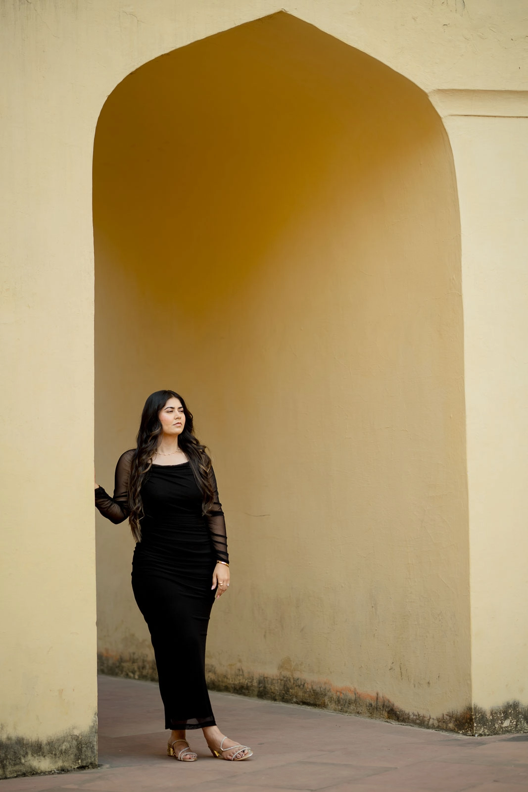 Artistic Jaipur Prewedding Couple Portrait