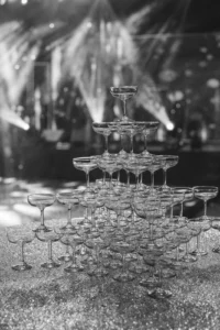 Black and White Candid Wedding Moment