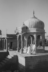 Black and White Heritage Romance in Jaisalmer