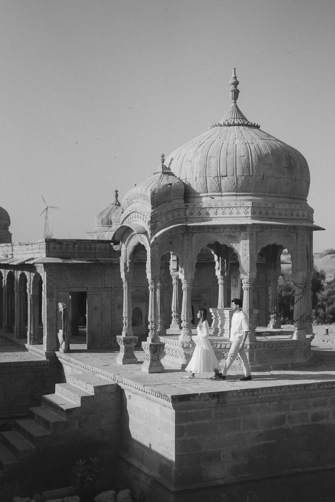Black and White Heritage Romance in Jaisalmer