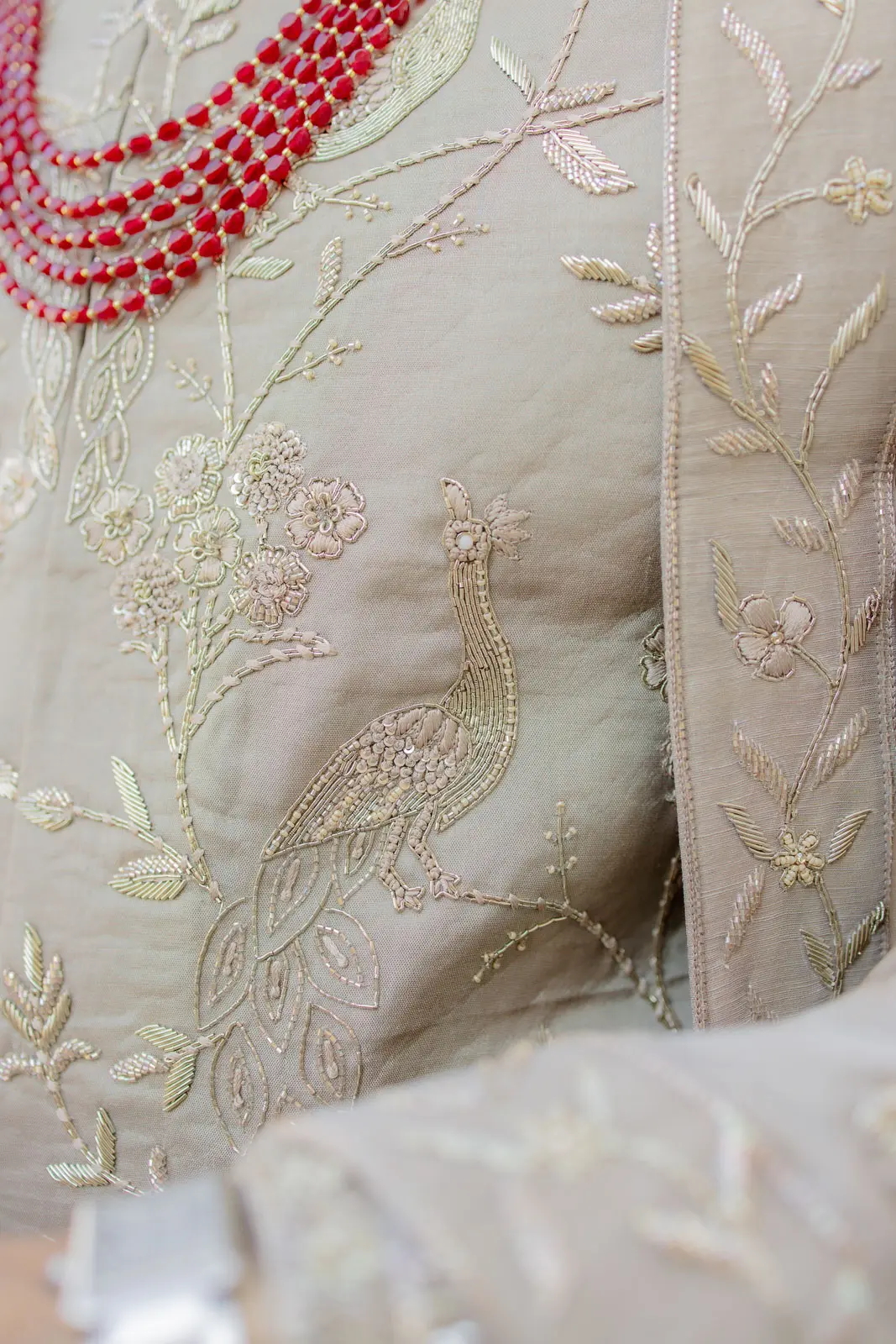 Bridal Details in Ivory & Red