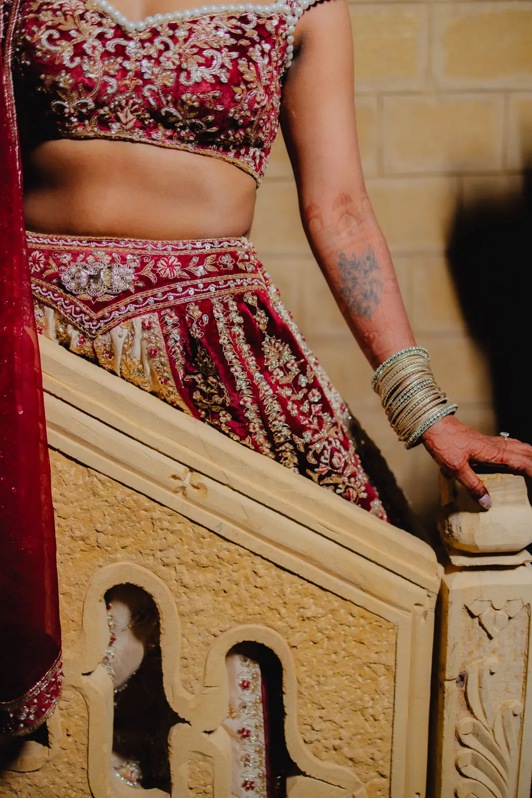 Bridal Portrait Through the Palace Arch