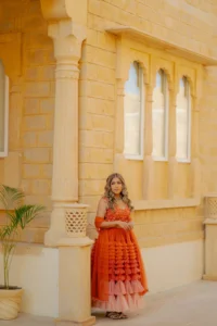 Bride Framed by a Heritage Archway
