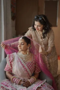 Bride Getting Ready for Goa Wedding