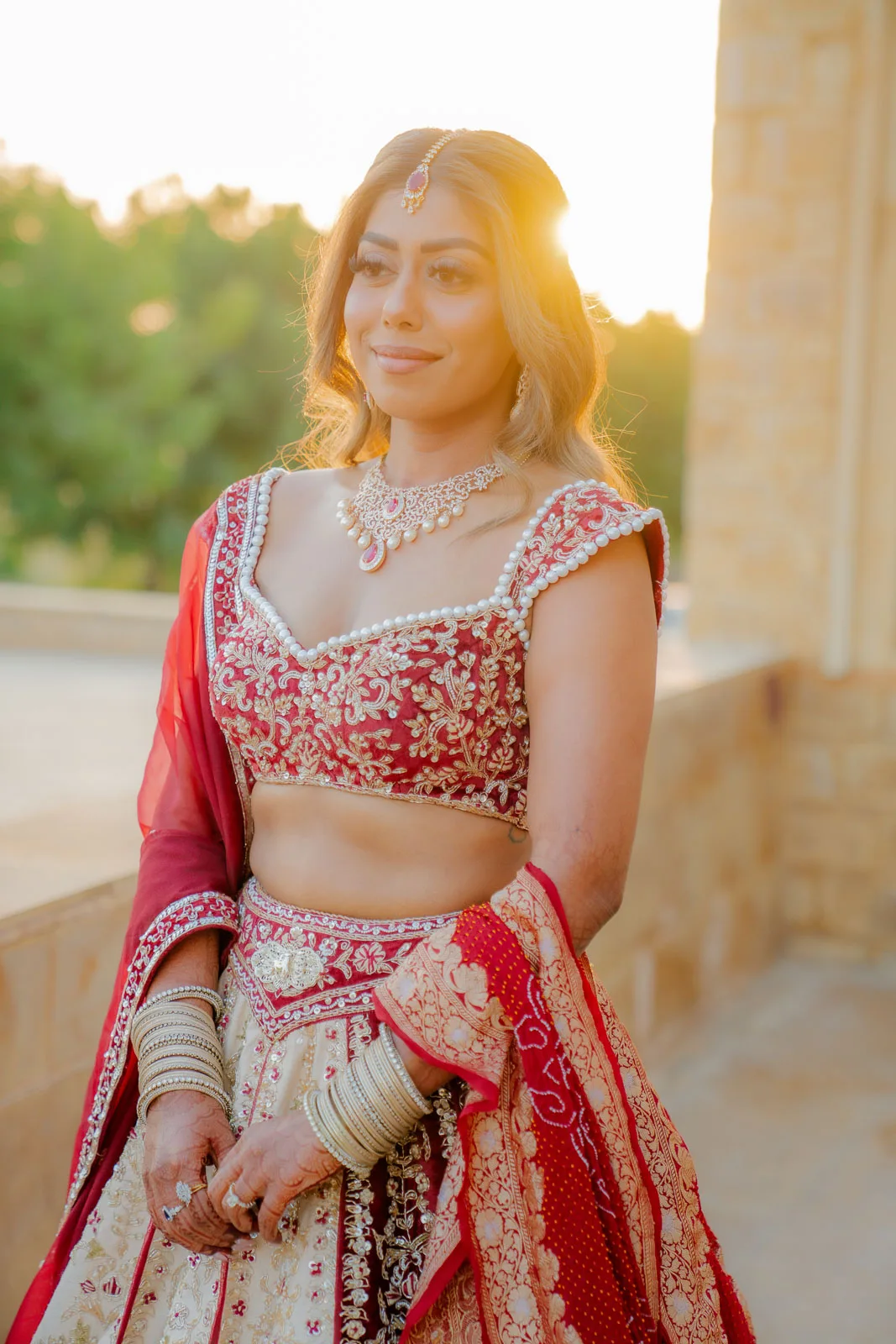 Bride Looking Away Portrait