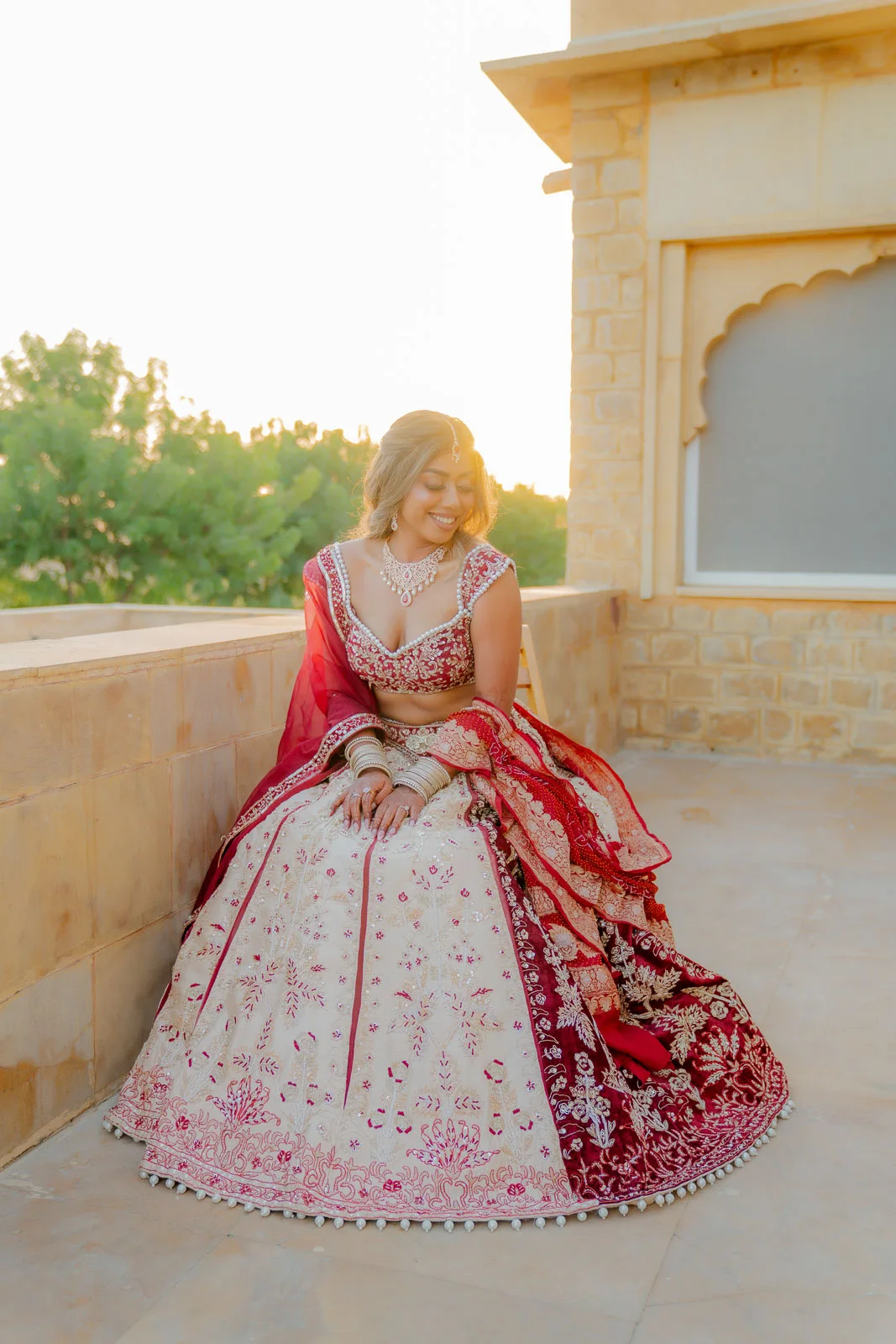 Bride Portrait in the Courtyard