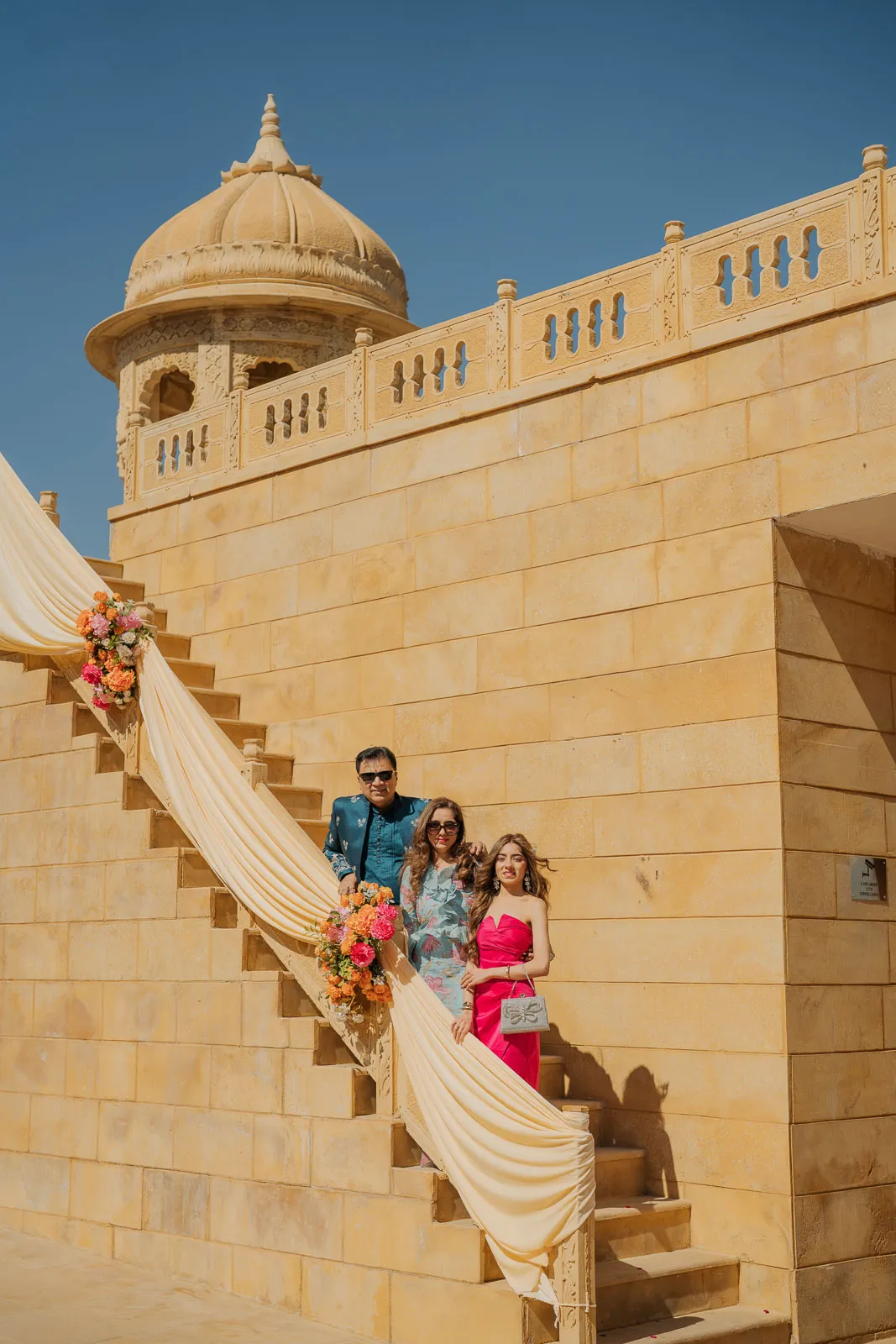 Bride Walking Through Jaisalmer Fort Walls