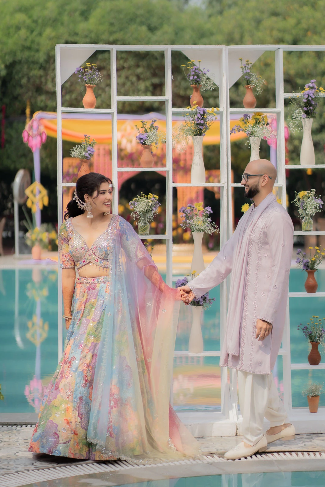 Bride and Family at a Traditional Wedding