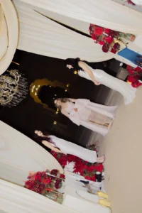 Bride and Groom During a Traditional Wedding Moment