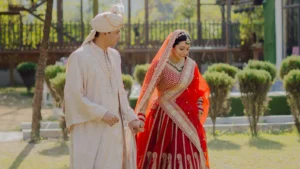Bride and Groom Full-Length Portrait