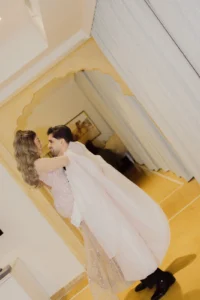 Bride and Groom Portrait in a Heritage Room