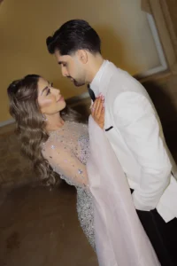 Bride and Groom Sharing a Quiet Moment