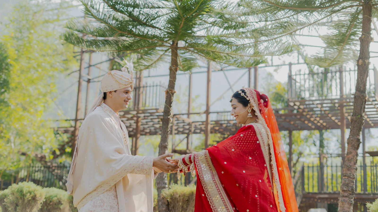 Bride and Groom Wedding Portrait