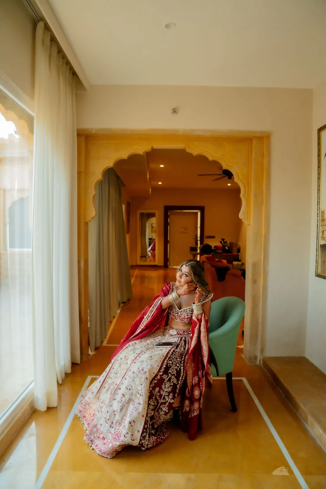 Bride at the Wedding Venue