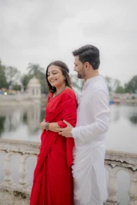 Bride in Red Outfit at Udaipur – Pre Wedding Shoot