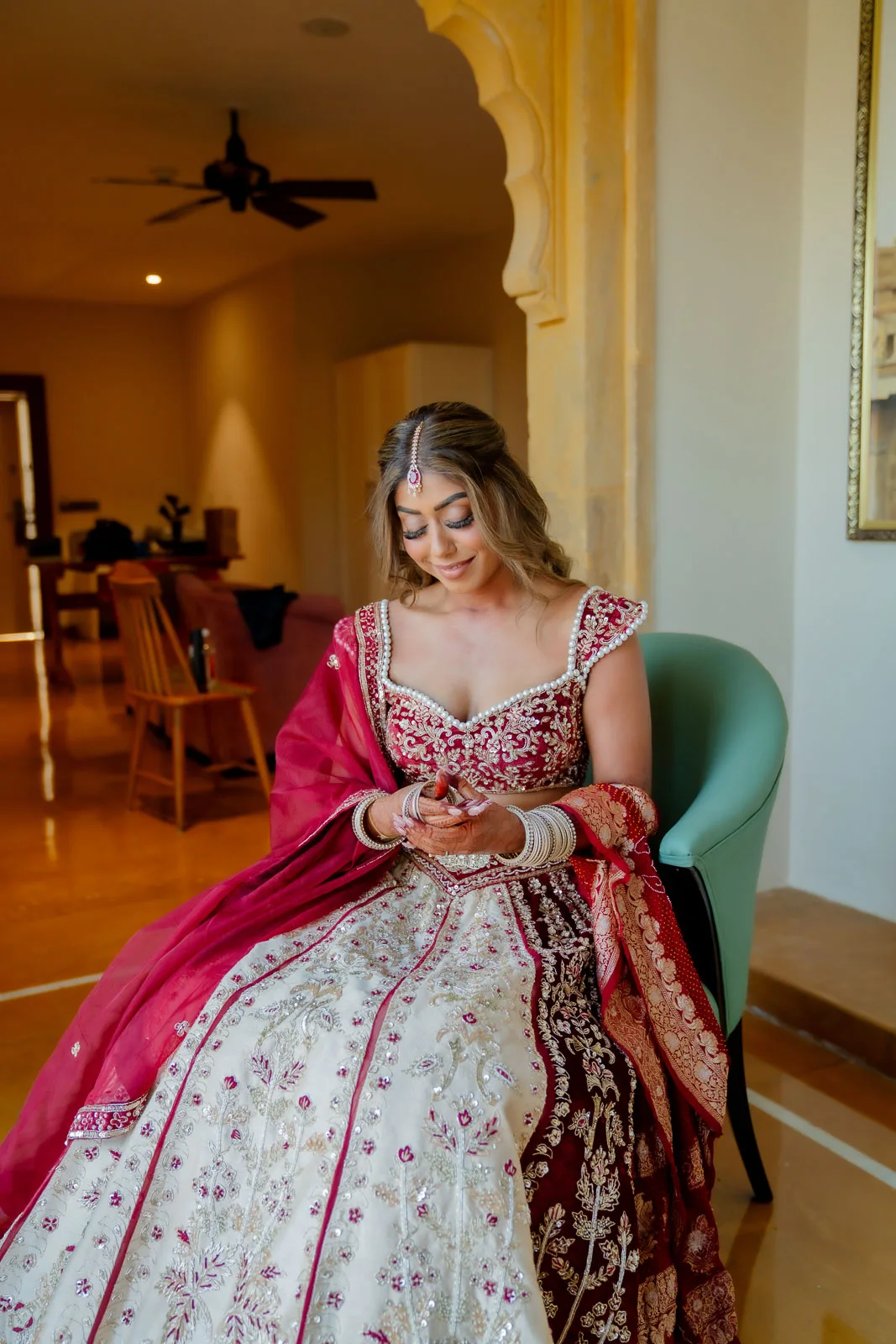 Bride in Traditional Wedding Attire