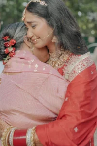 Candid Bride Portrait During Wedding Celebration