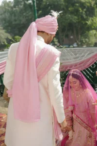 Candid Bride and Groom Moment