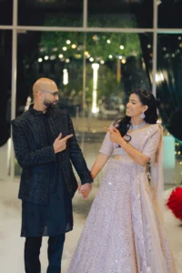 Candid Couple Moment During Reception
