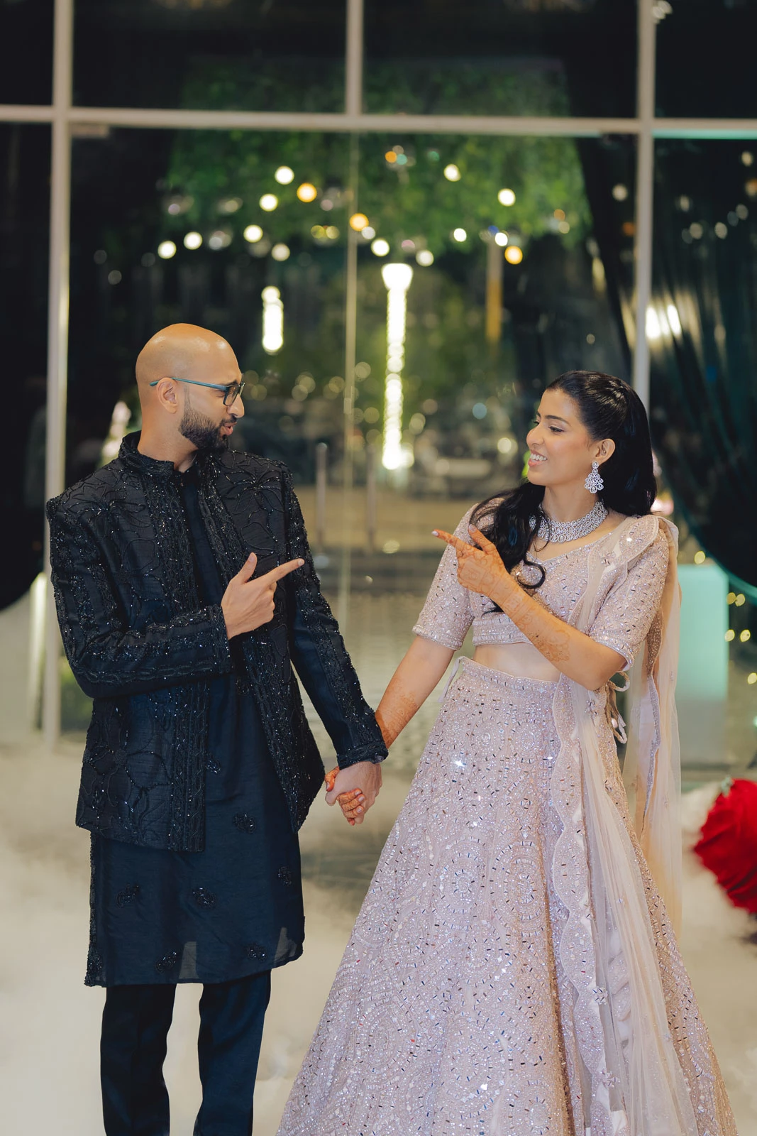 Candid Couple Moment During Reception