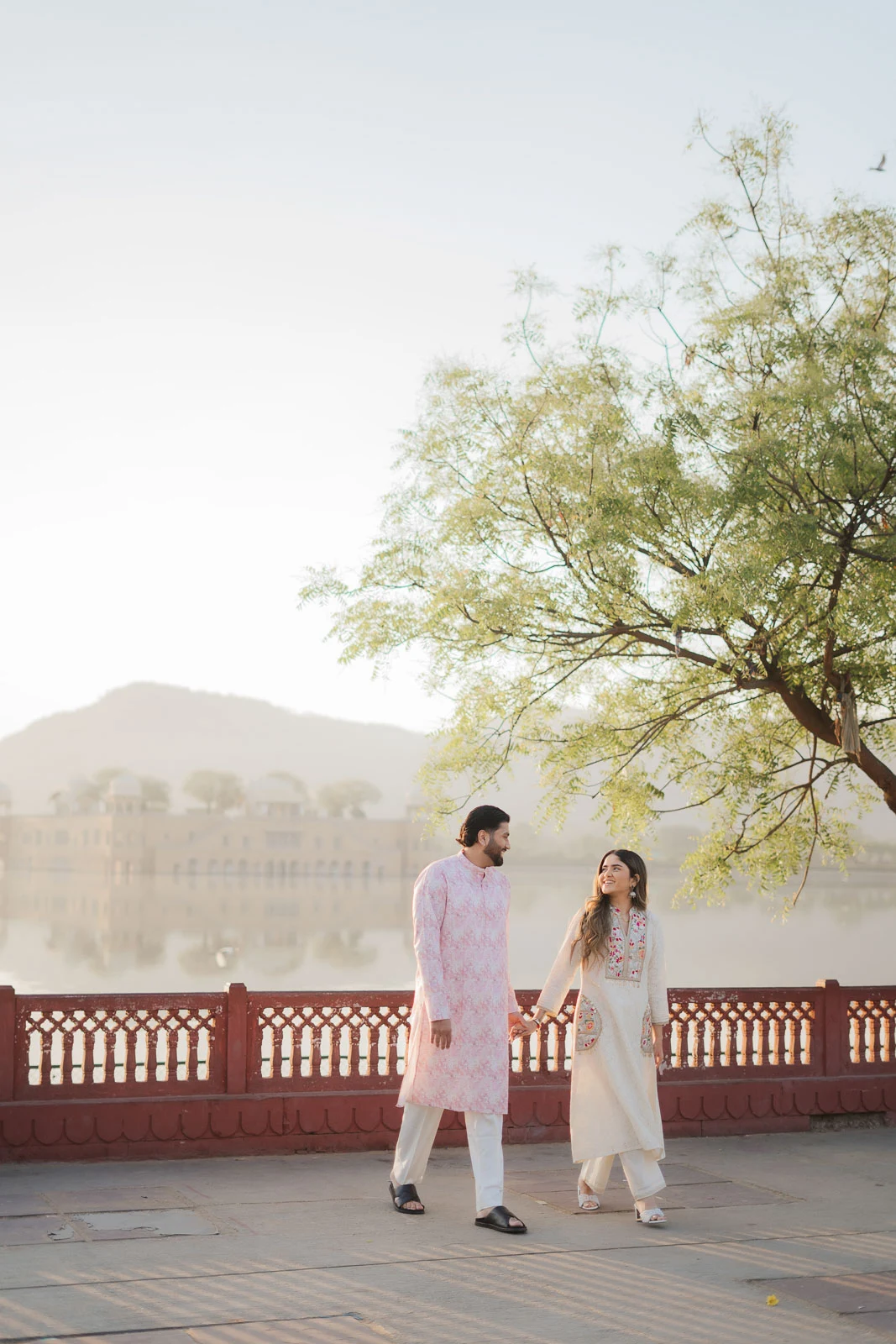 Candid Jaipur Prewedding Photography in a Heritage Location