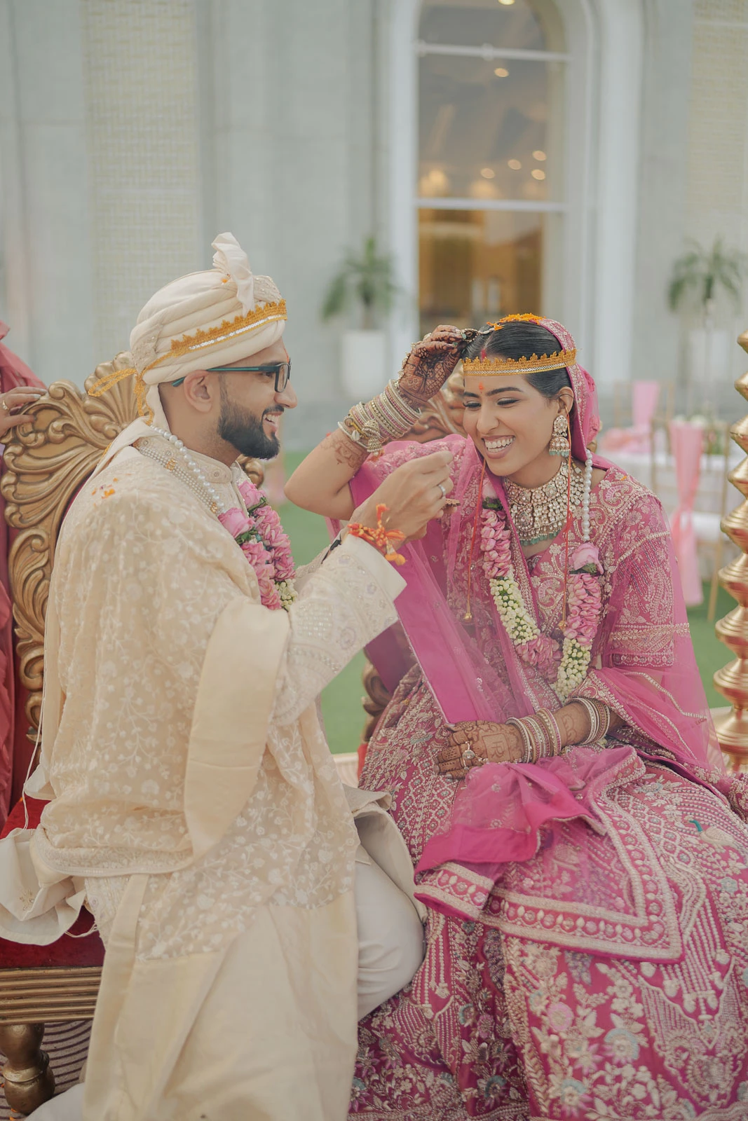 Candid Newlywed Moment