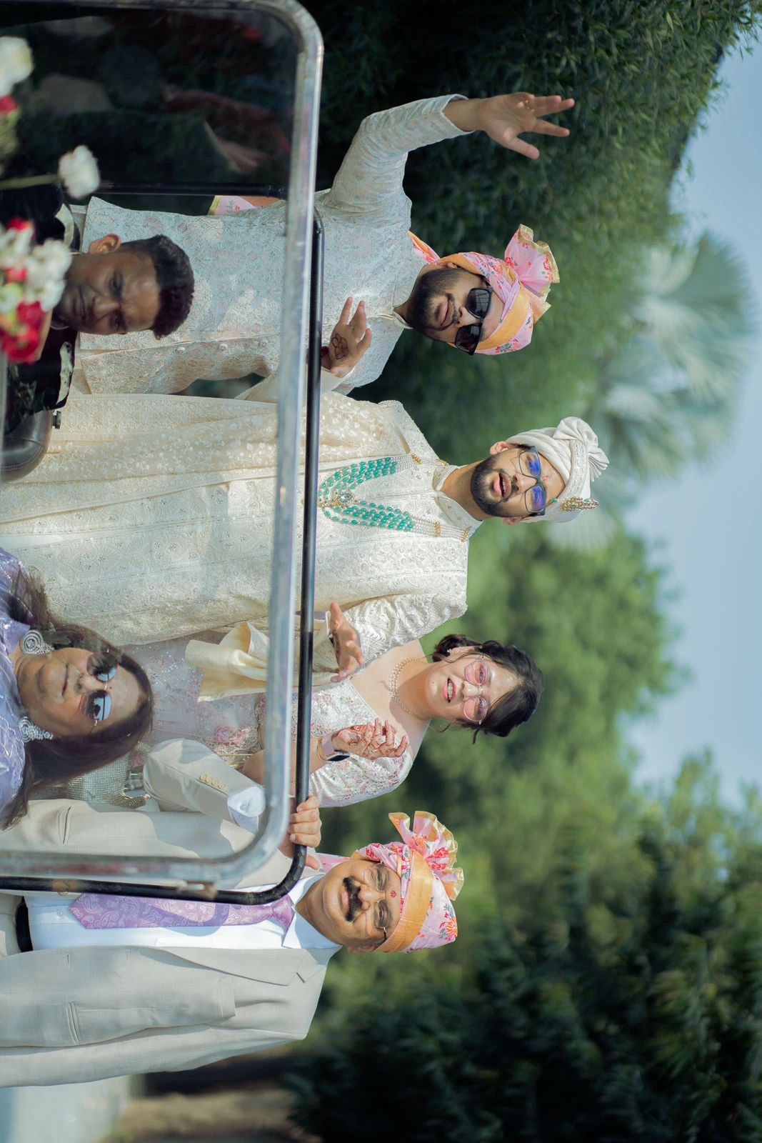 Candid Wedding Celebration with Guests
