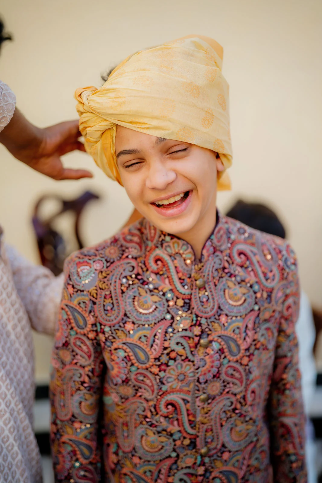 Candid Wedding Guest Portrait