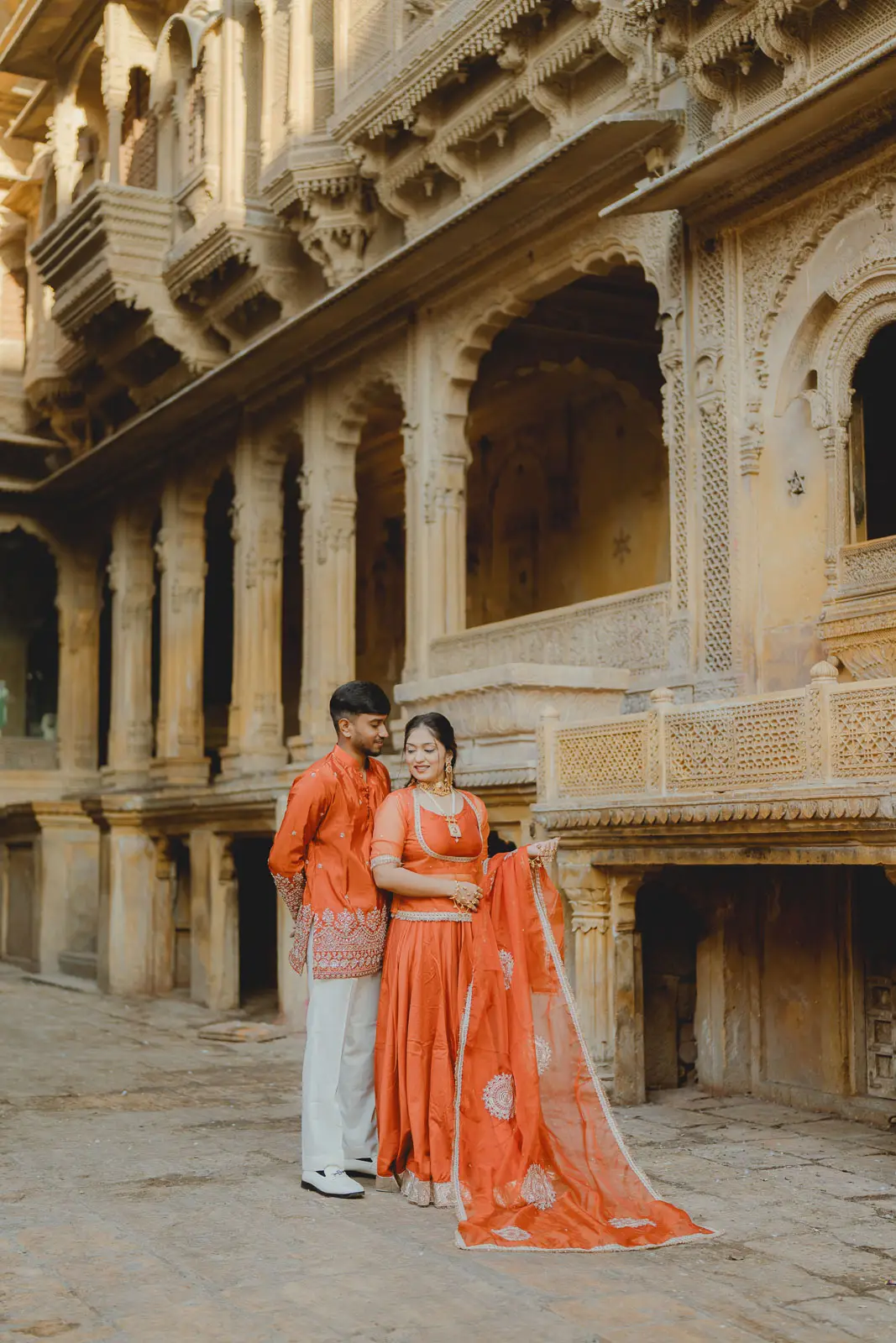 Classic Golden City Fashion Portrait