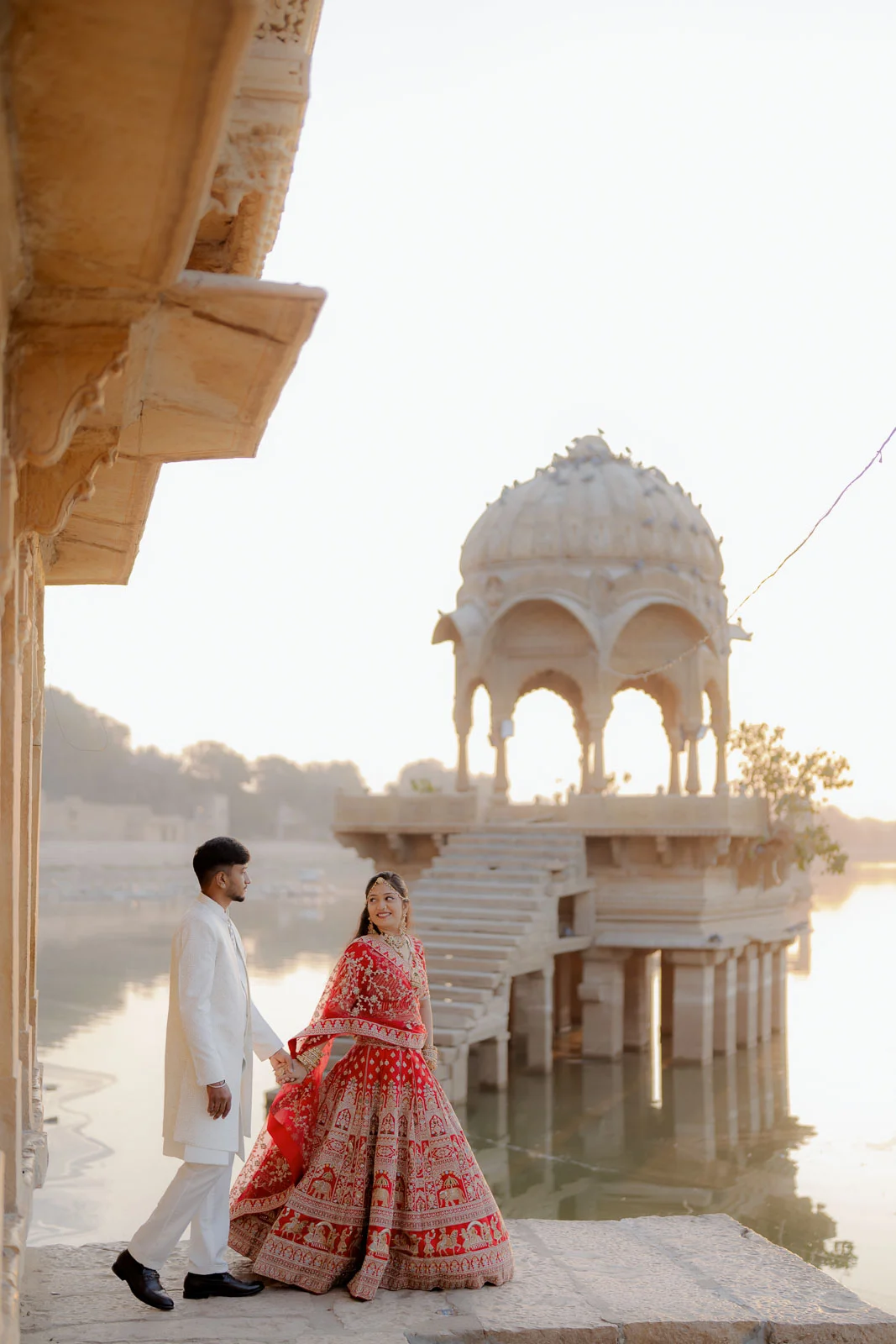Classic Heritage Couple Portrait in Jaisalmer