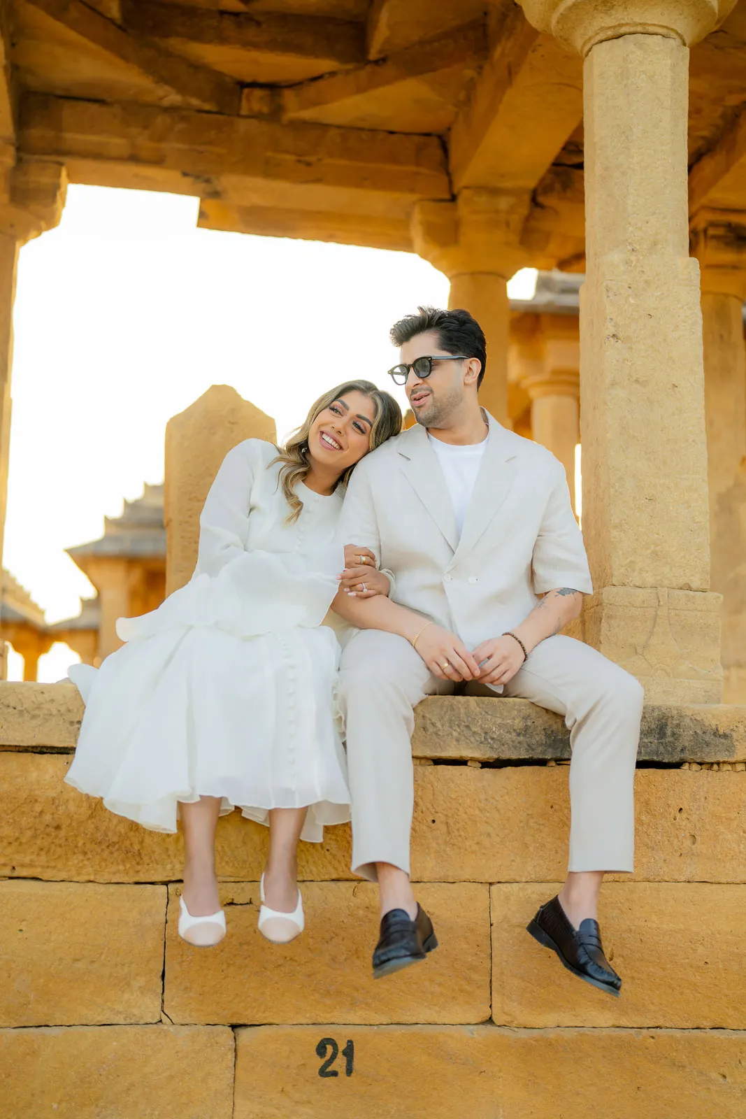 Classic Romance Framed by Jaisalmer Architecture