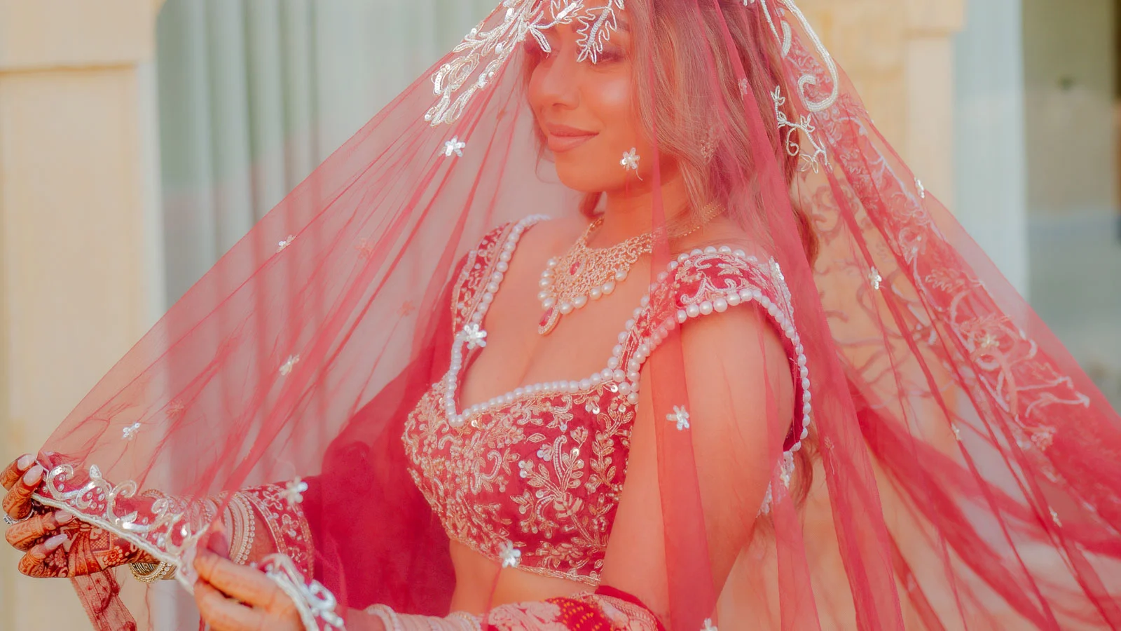 Colorful Bridal Lehenga at Jaisalmer Wedding