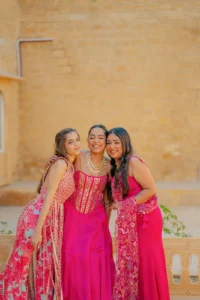 Colorful Bridal Party Portrait