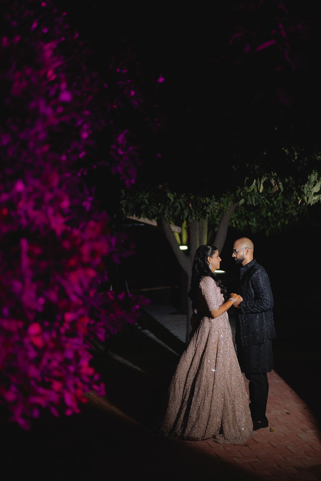 Colorful Cinematic Wedding Portrait